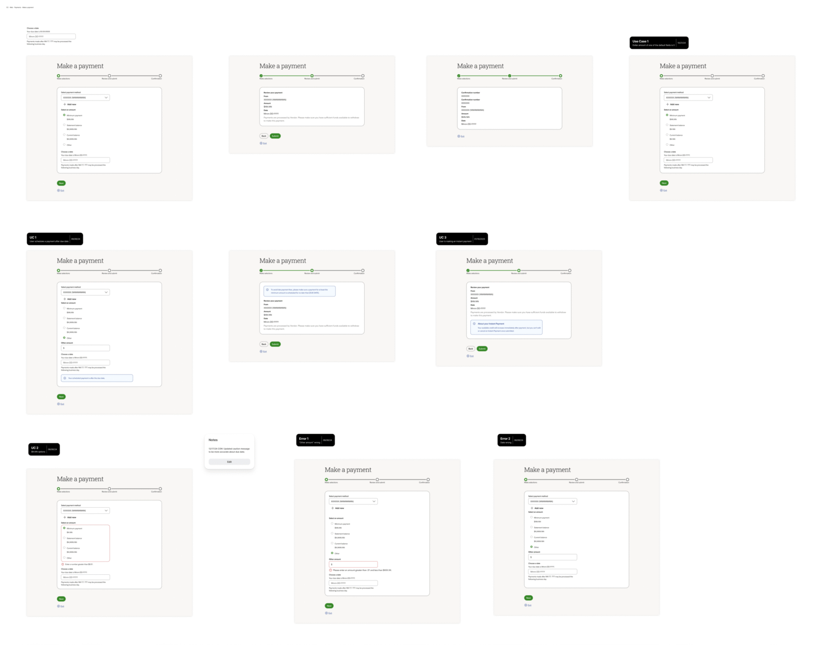 Other CC Web Payments Make a payment