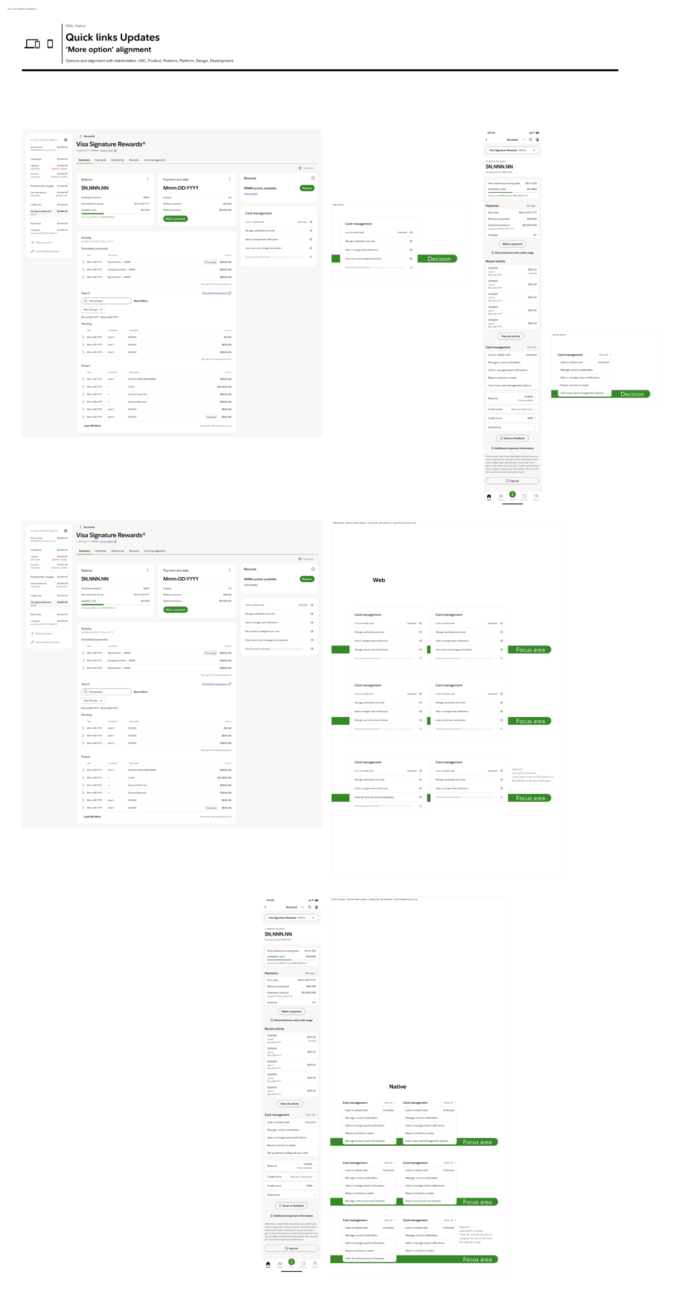 Other Quick Links Updates & Explorations