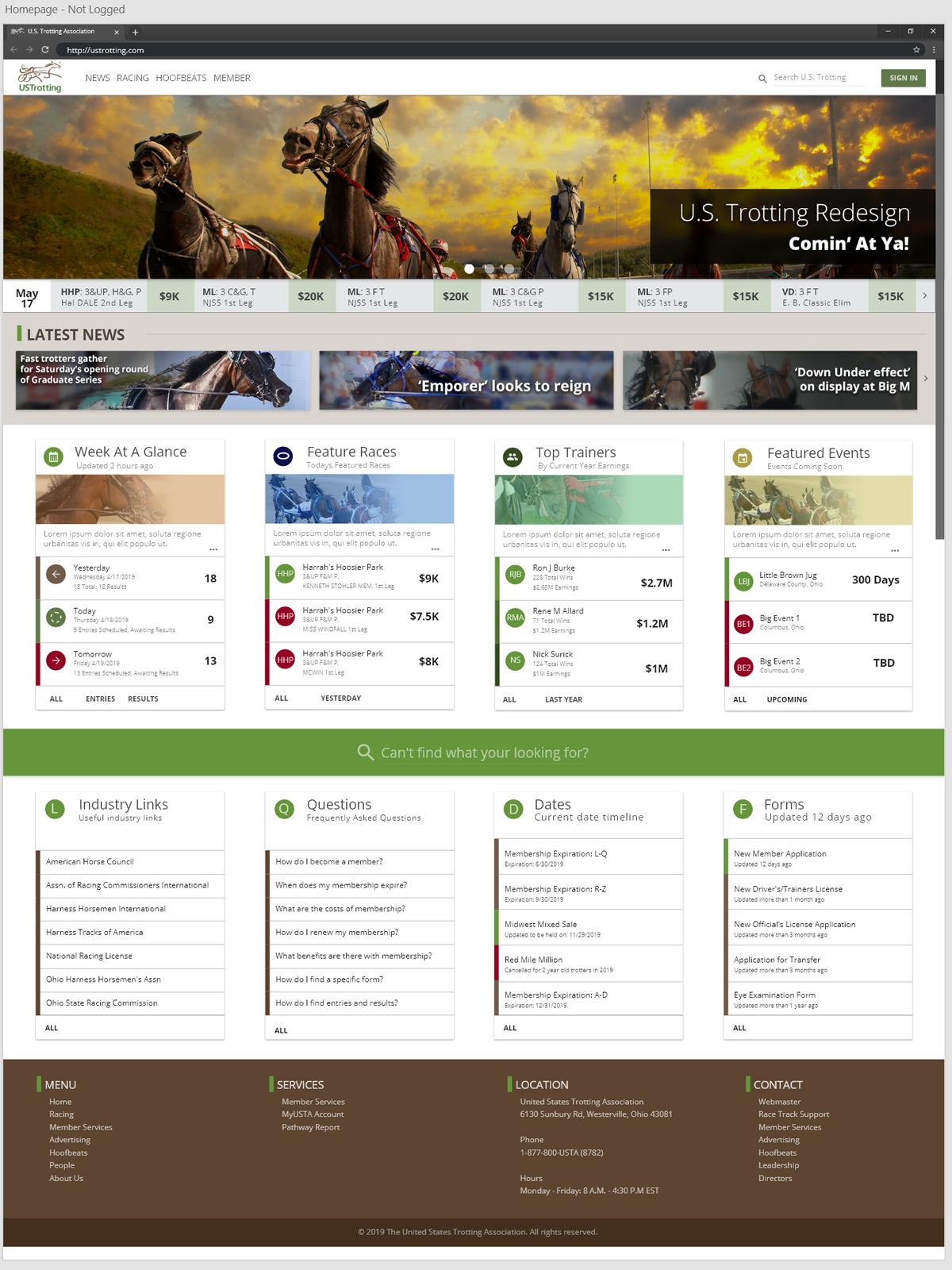 Ustrotting desktop homepage high fidelity lg